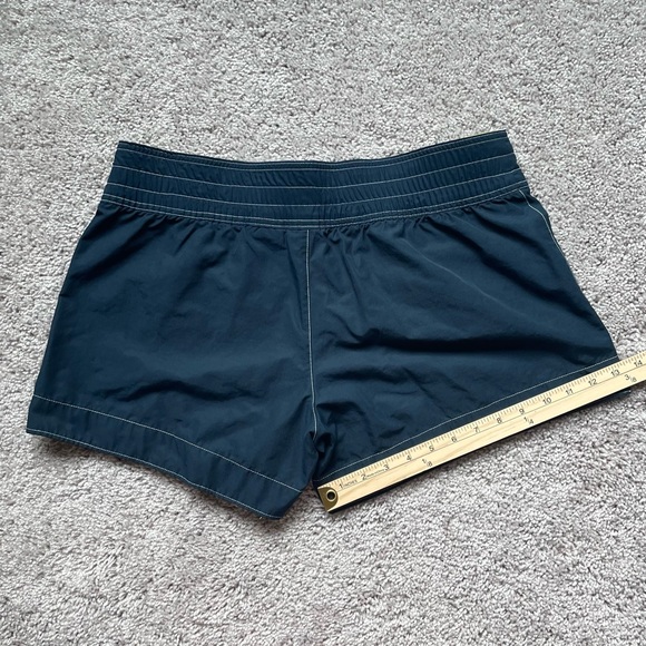 Nike Y2K Swim Surfing Shorts Size L (12-14) Missing a Button Blue & Yellow/Green - Picture 10 of 10